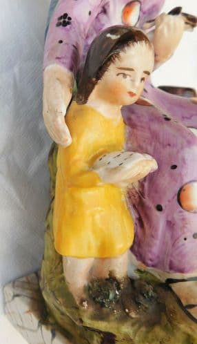Widow of Zarephath Staffordshire style figure Bible figurine 10